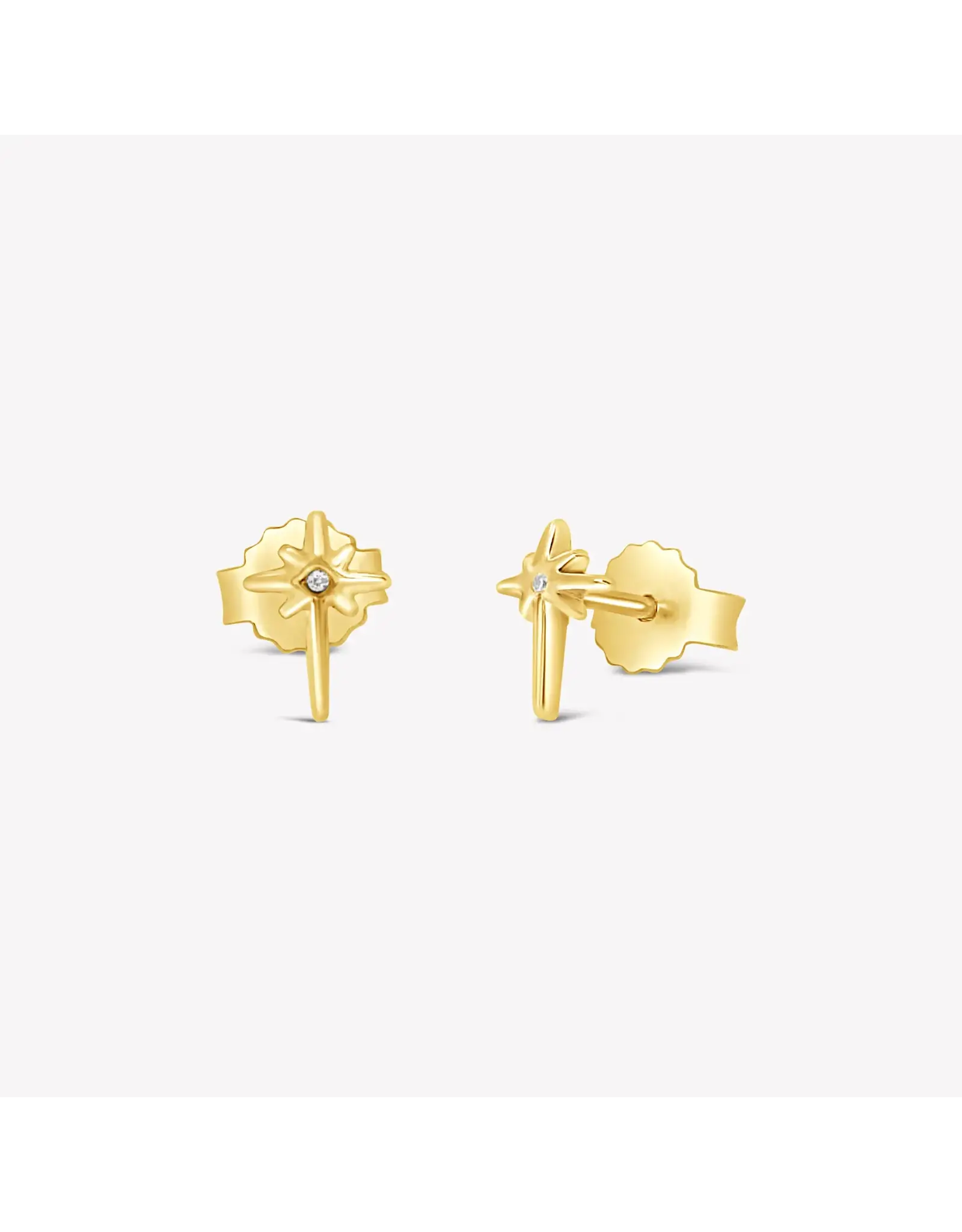Rizen Rizen 290022GD-CZ Adoring Star Stud Earring Gold