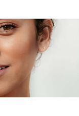 Rizen Rizen 290001GD-CZ Mini Cross Stud Earrings Gold