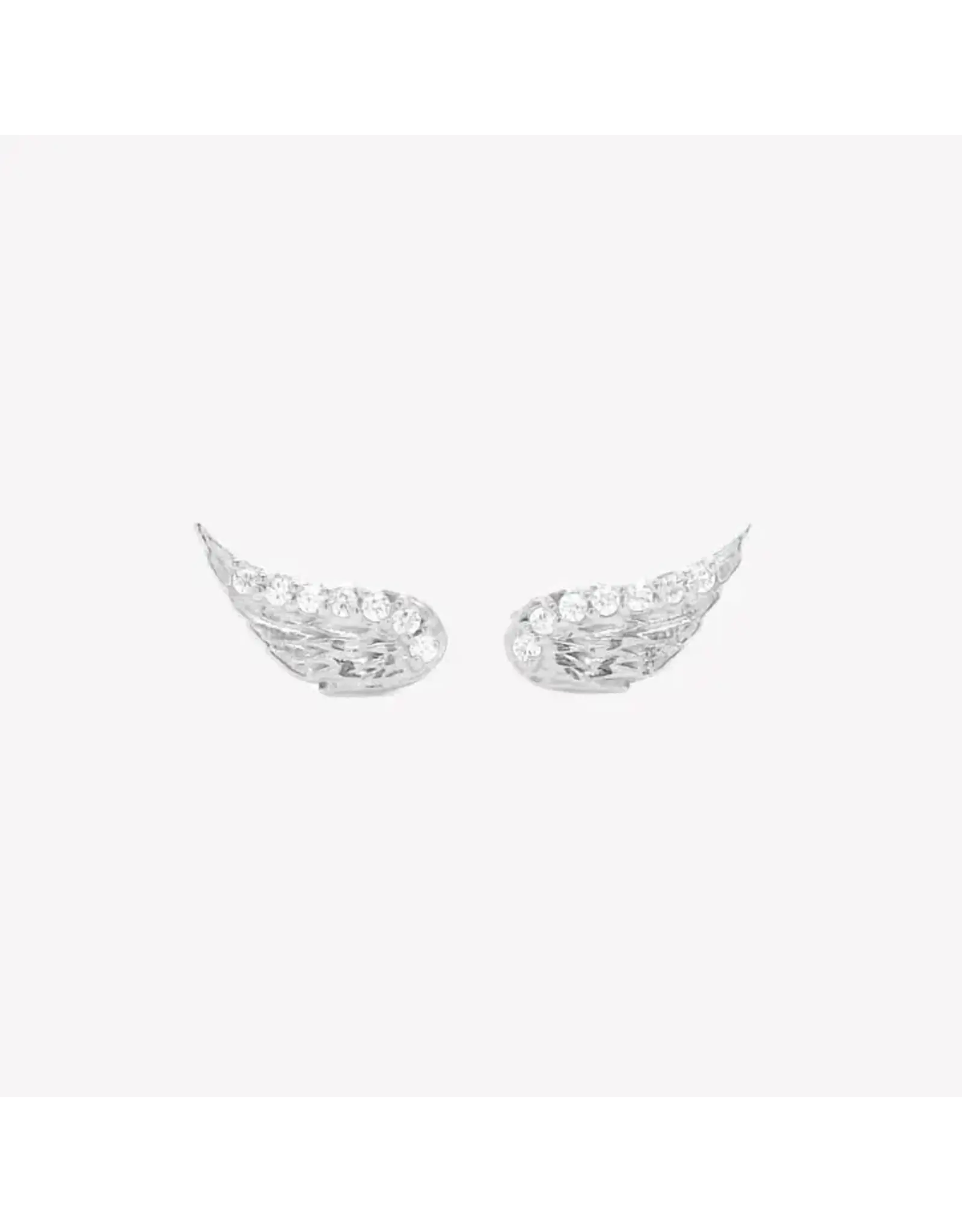 Rizen Rizen 290021SS-CZ Divine Wing Earring Silver