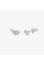 Rizen Rizen 290021SS-CZ Divine Wing Earring Silver