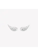 Rizen Rizen 290021SS-CZ Divine Wing Earring Silver