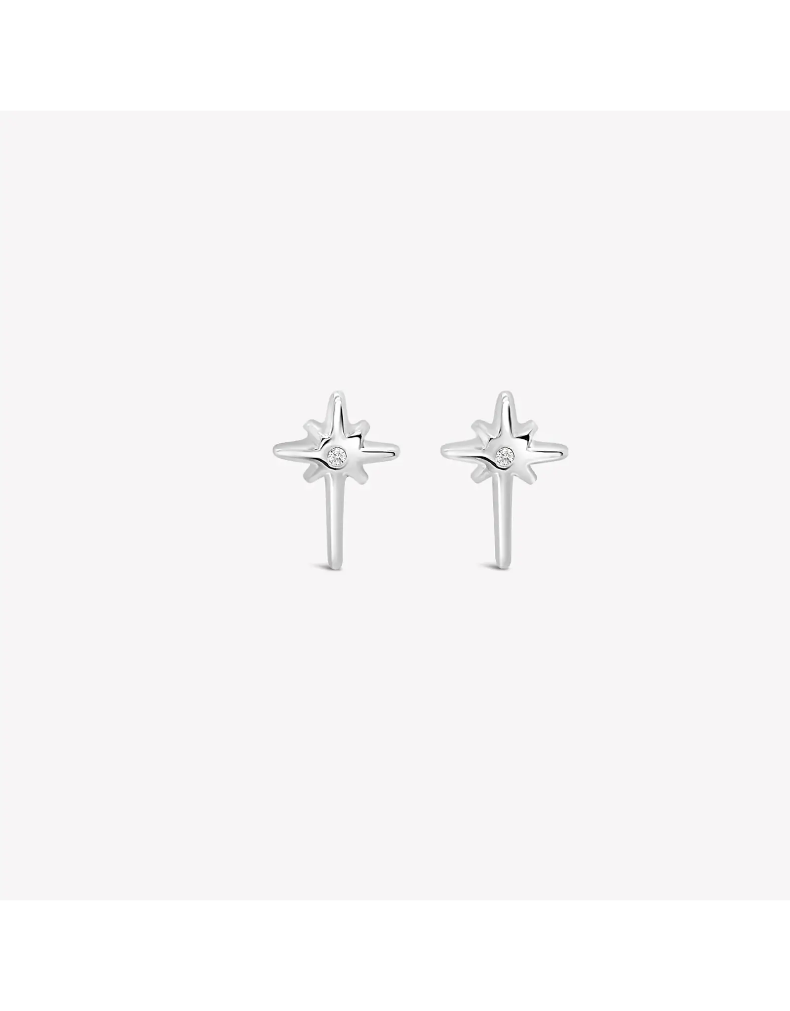 Rizen Rizen 29022SS-CZ Adoring Star Stud Earring Silver