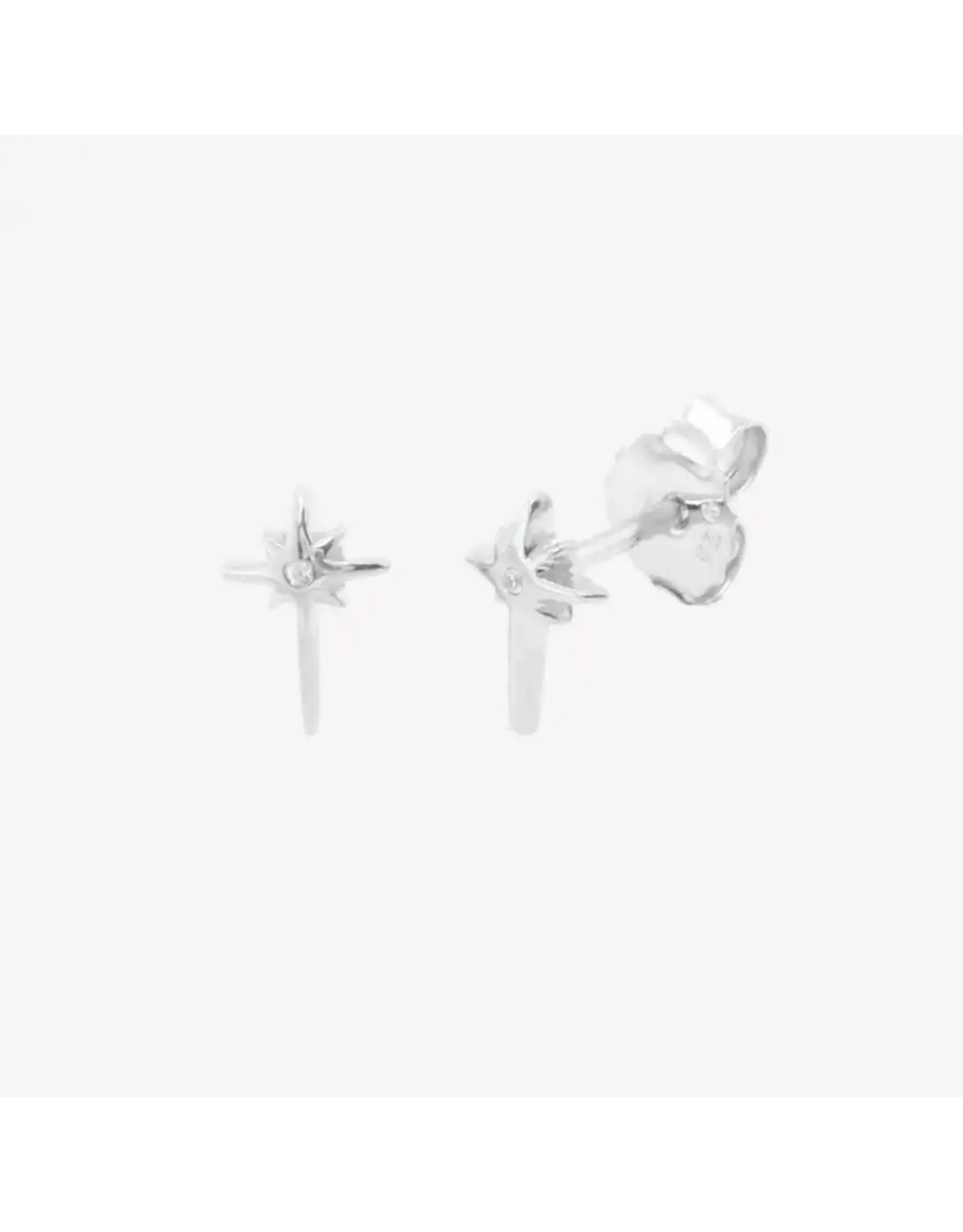 Rizen Rizen 29022SS-CZ Adoring Star Stud Earring Silver