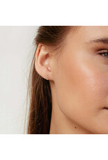 Rizen Rizen 290001SS-CZ Mini Cross Stud Earrings Silver