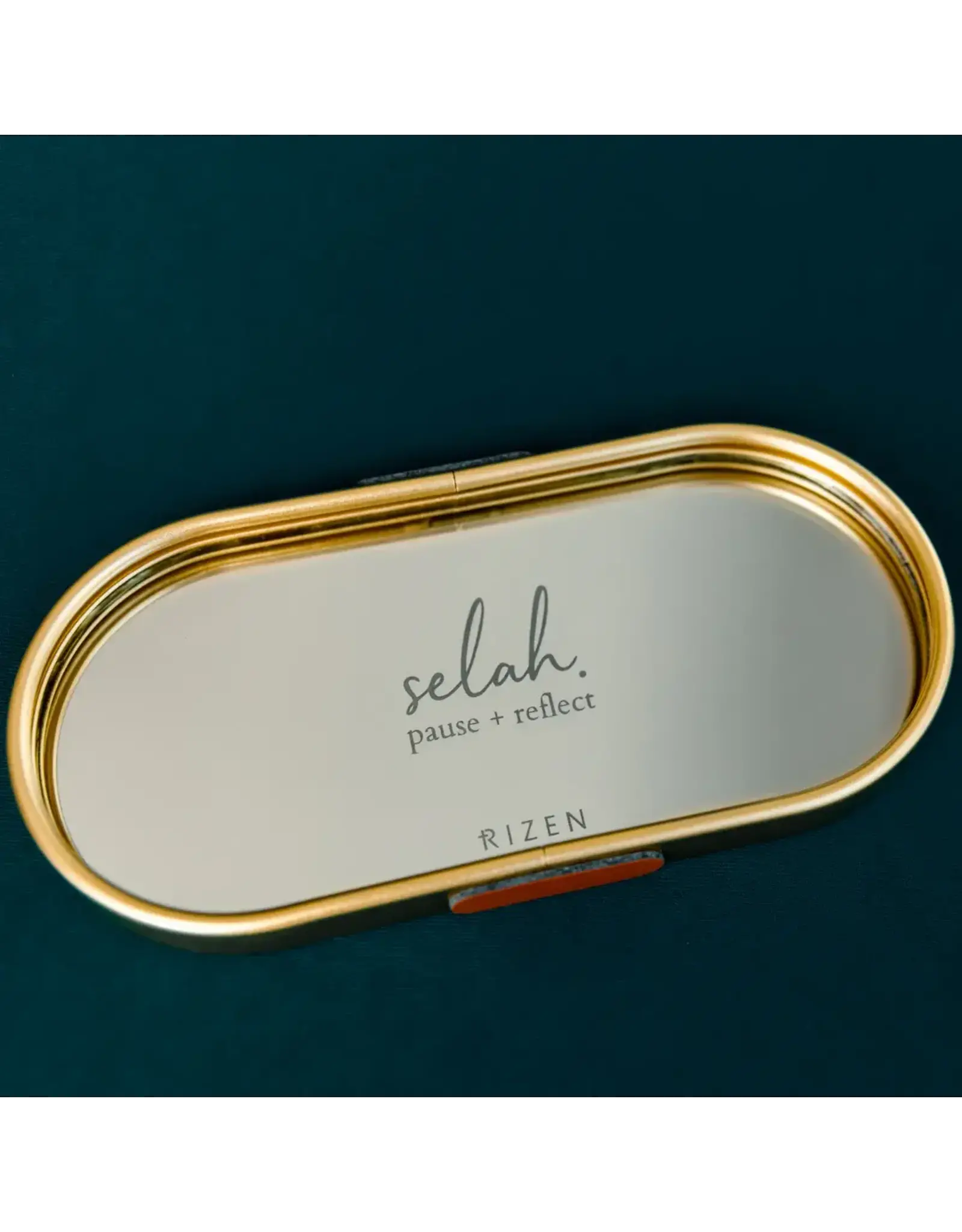 Rizen Rizen GWP910023 Selah Mirror Jewelry Dish