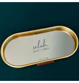 Rizen Rizen GWP910023 Selah Mirror Jewelry Dish