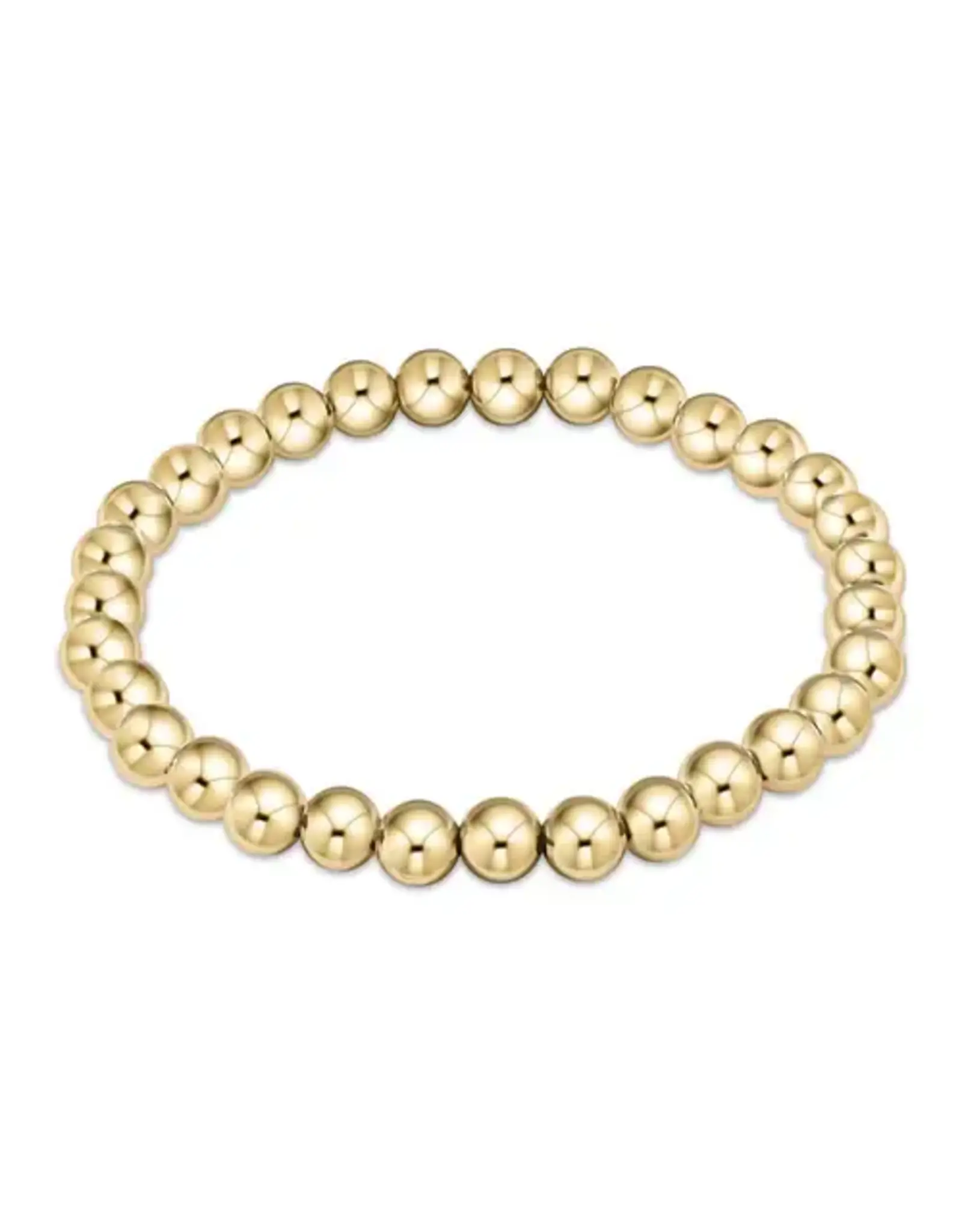 enewton Enewton BCLG6 Classic Gold 6mm Bead Bracelet