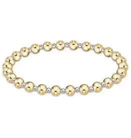 enewton Enewton BGRAMXM5 Classic Grateful Pattern 5mm Bead Bracelet Mixed Metal