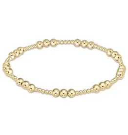 enewton Enewton BCLJOYPG4 Classic Joy Pattern 4mm Bead Bracelet Gold