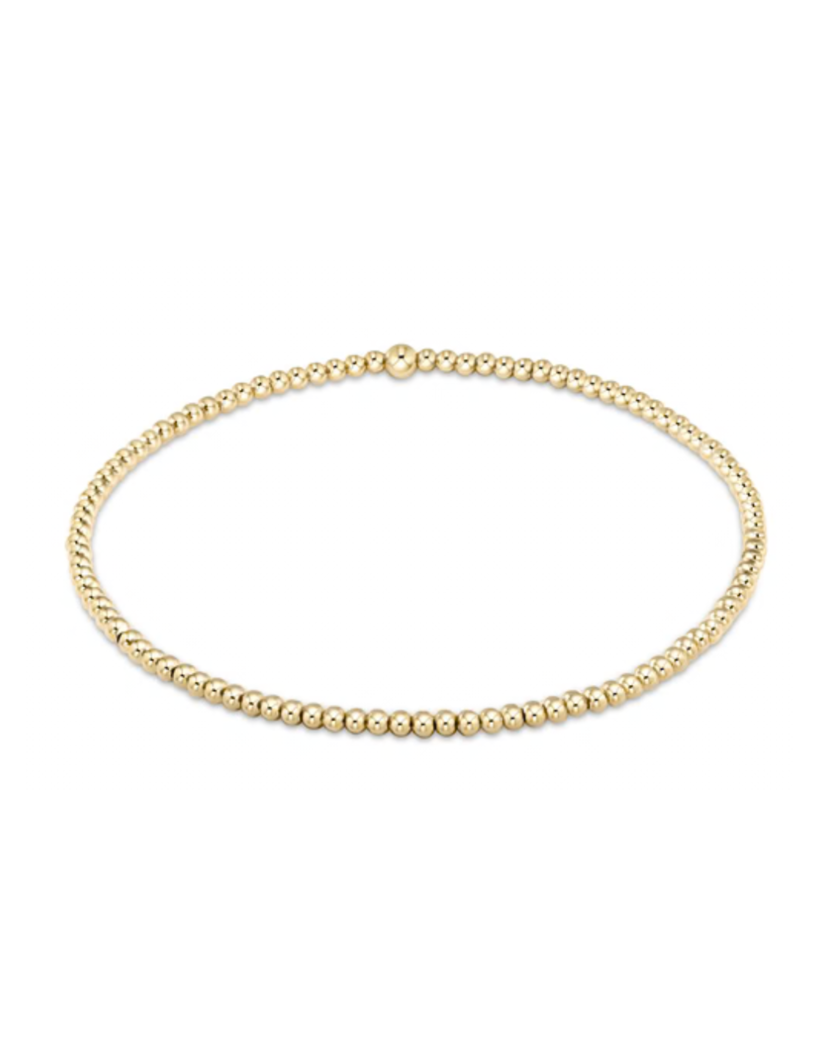 enewton Enewton BCLG2 Classic Gold 2mm Bead Bracelet