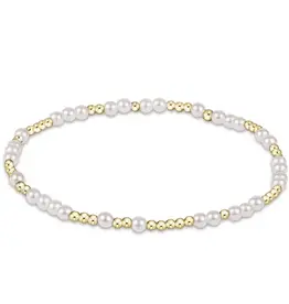 enewton Enewton BHOPUNWPE3 Gold  Hope Unwritten 3mm Pearl Bead Bracelet