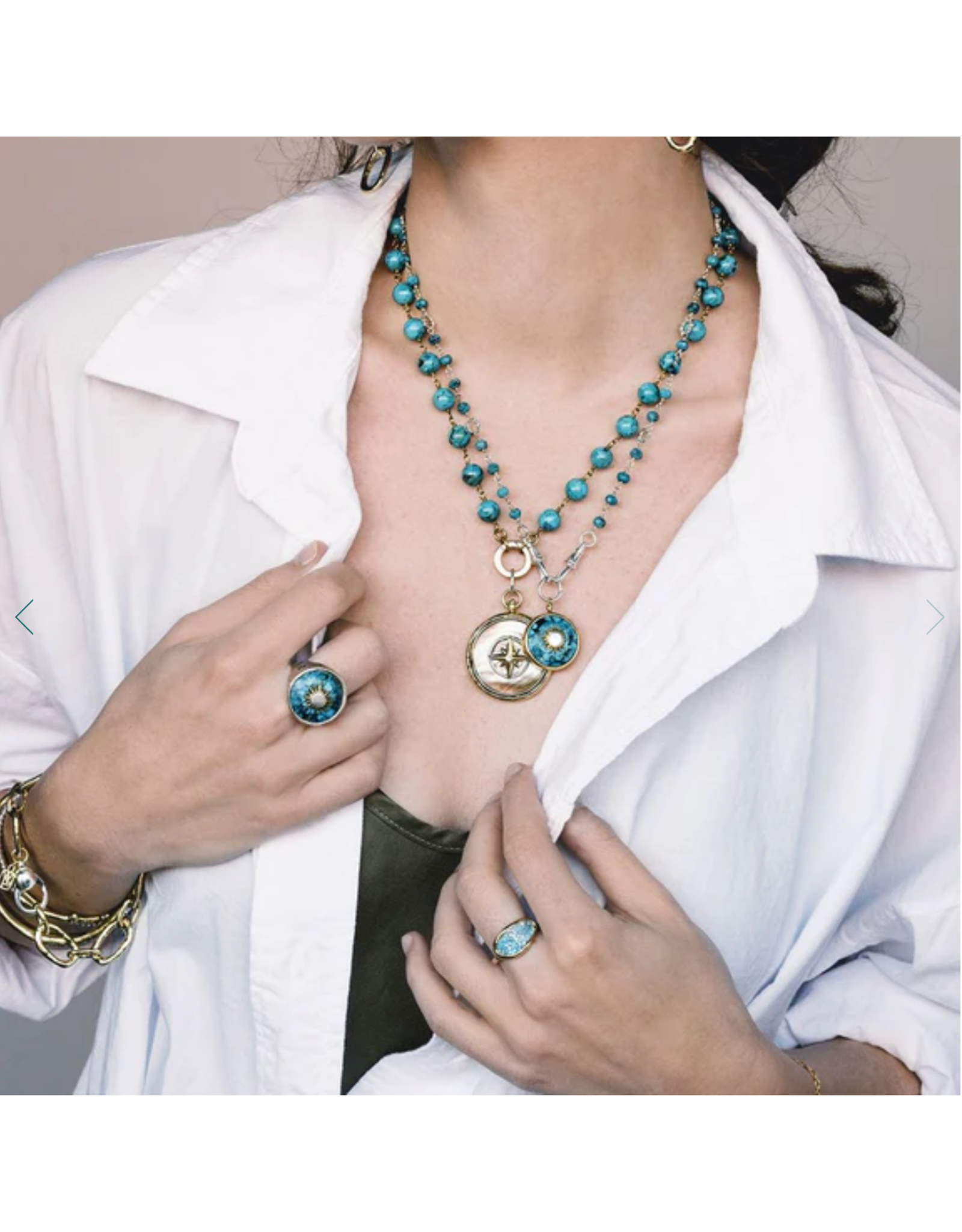 Waxing Poetic Waxing Poetic INCP4PA Inner Compass Pink Abalone Charm