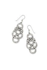 Brighton Brighton JA0144 Interlock Braid Drop French Wire Earrings
