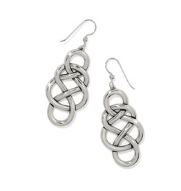 Brighton Brighton JA0144 Interlock Braid Drop French Wire Earrings