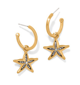 Brighton Brighton JA0174 Twilight Waters Starfish Hoop Earrings
