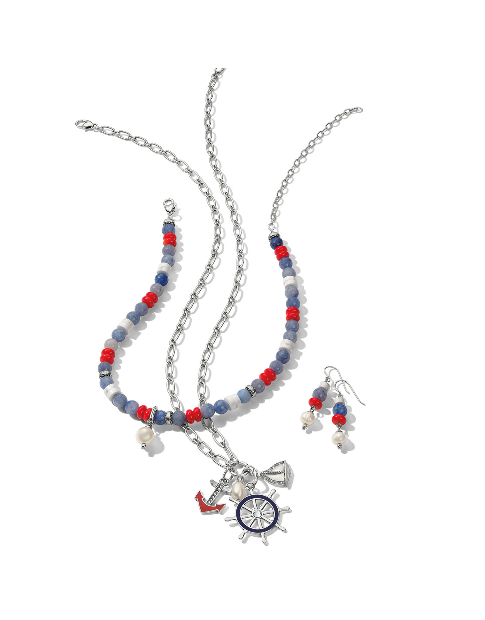 Brighton Brighton JM0008 Americana Yacht Club Charm Necklace