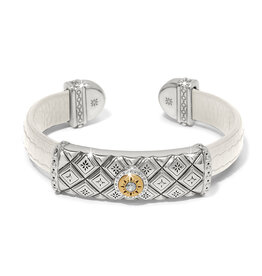 Brighton Brighton JF035A Mosaic Two Tone White Bar Cuff