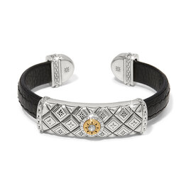 Brighton Brighton JF035B Mosaic Two Tone Black Bar Cuff