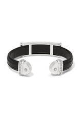 Brighton Brighton JF035B Mosaic Two Tone Black Bar Cuff