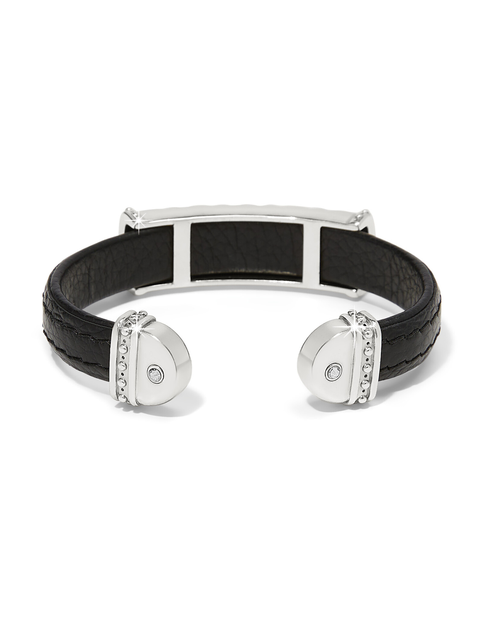 Brighton Brighton JF035B Mosaic Two Tone Black Bar Cuff