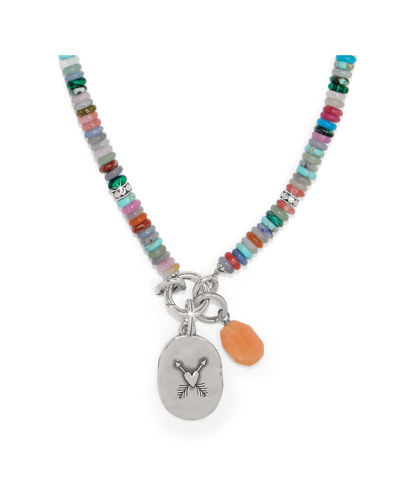 Brighton Brighton JM0029 Token Charm Mix Gemstone Necklace