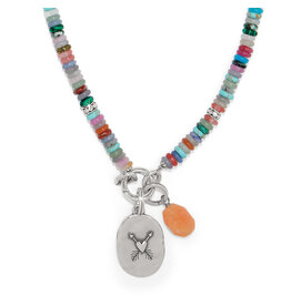 Brighton Brighton JM0029 Token Charm Mix Gemstone Necklace