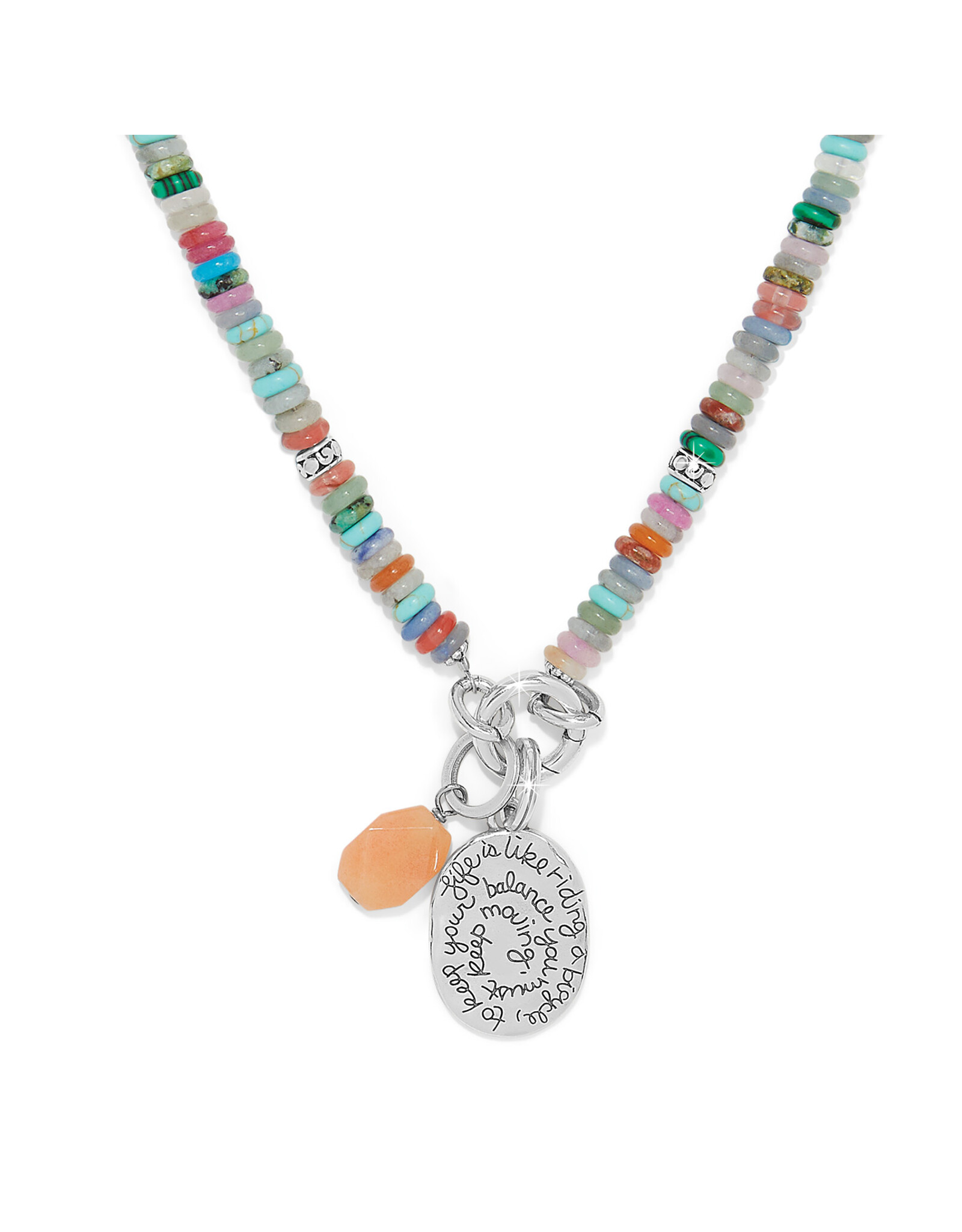 Brighton Brighton JM0029 Token Charm Mix Gemstone Necklace