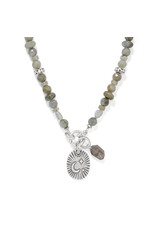 Brighton Brighton JM0031 Token Charm Labradorite Necklace