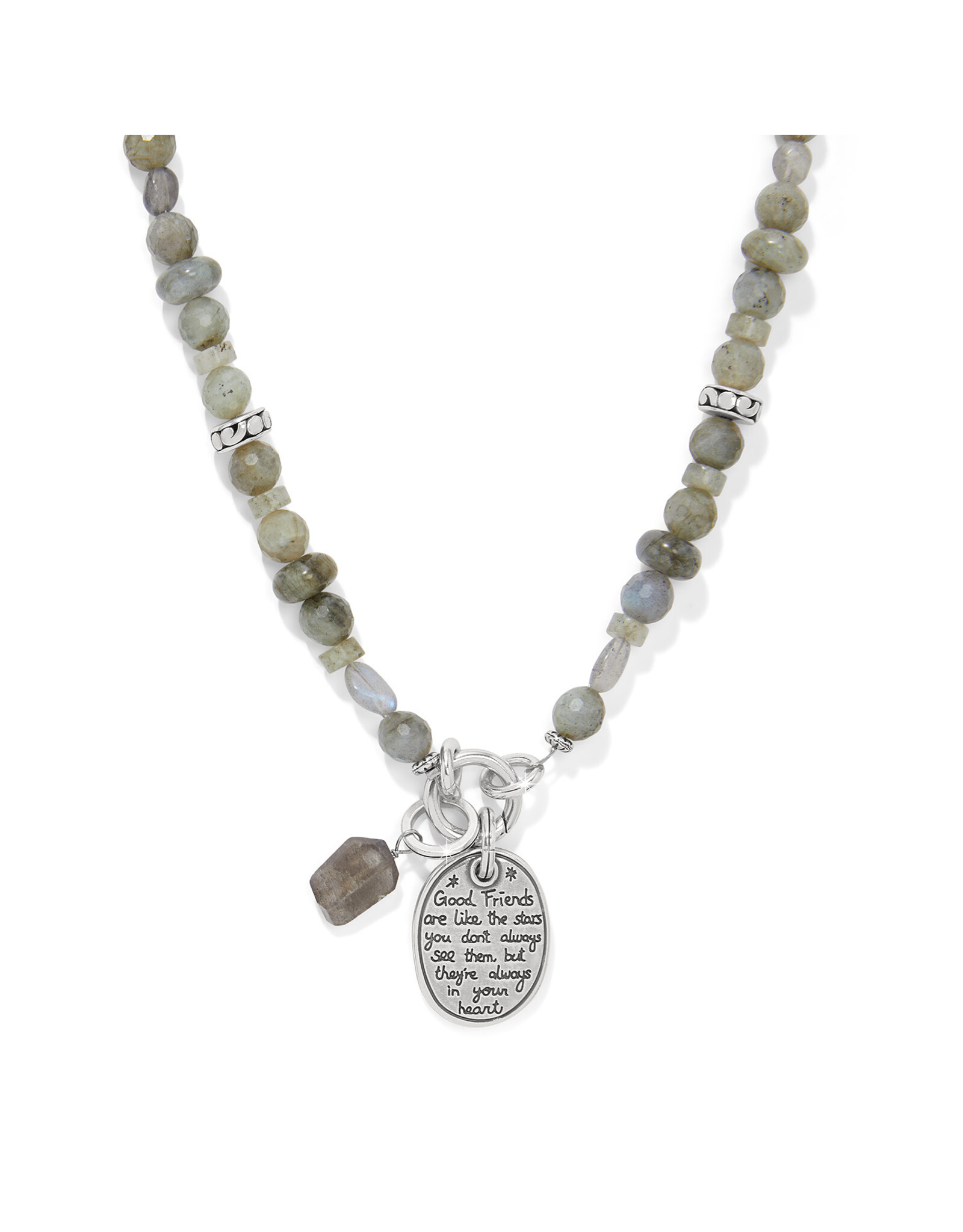 Brighton Brighton JM0031 Token Charm Labradorite Necklace