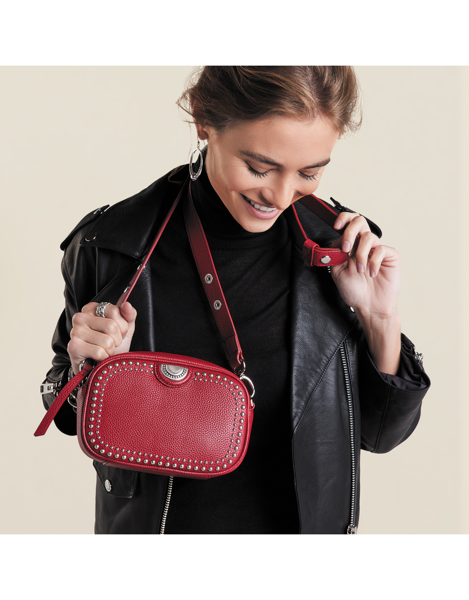 Brighton Brighton H16157 Perry Mini Camera Bag Red
