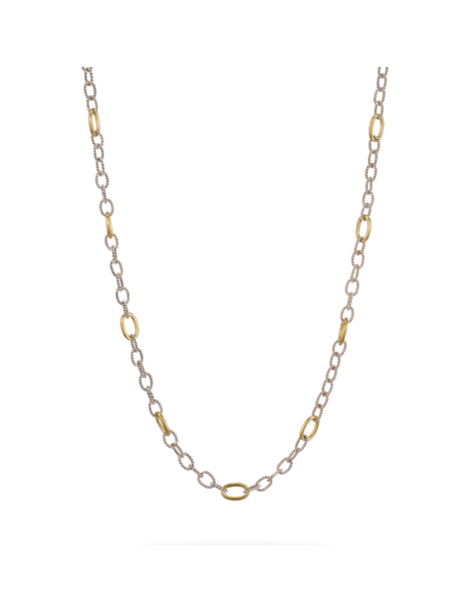 Waxing Poetic Waxing Poetic M12-20 Twisted  Link with Brass Rings Chain