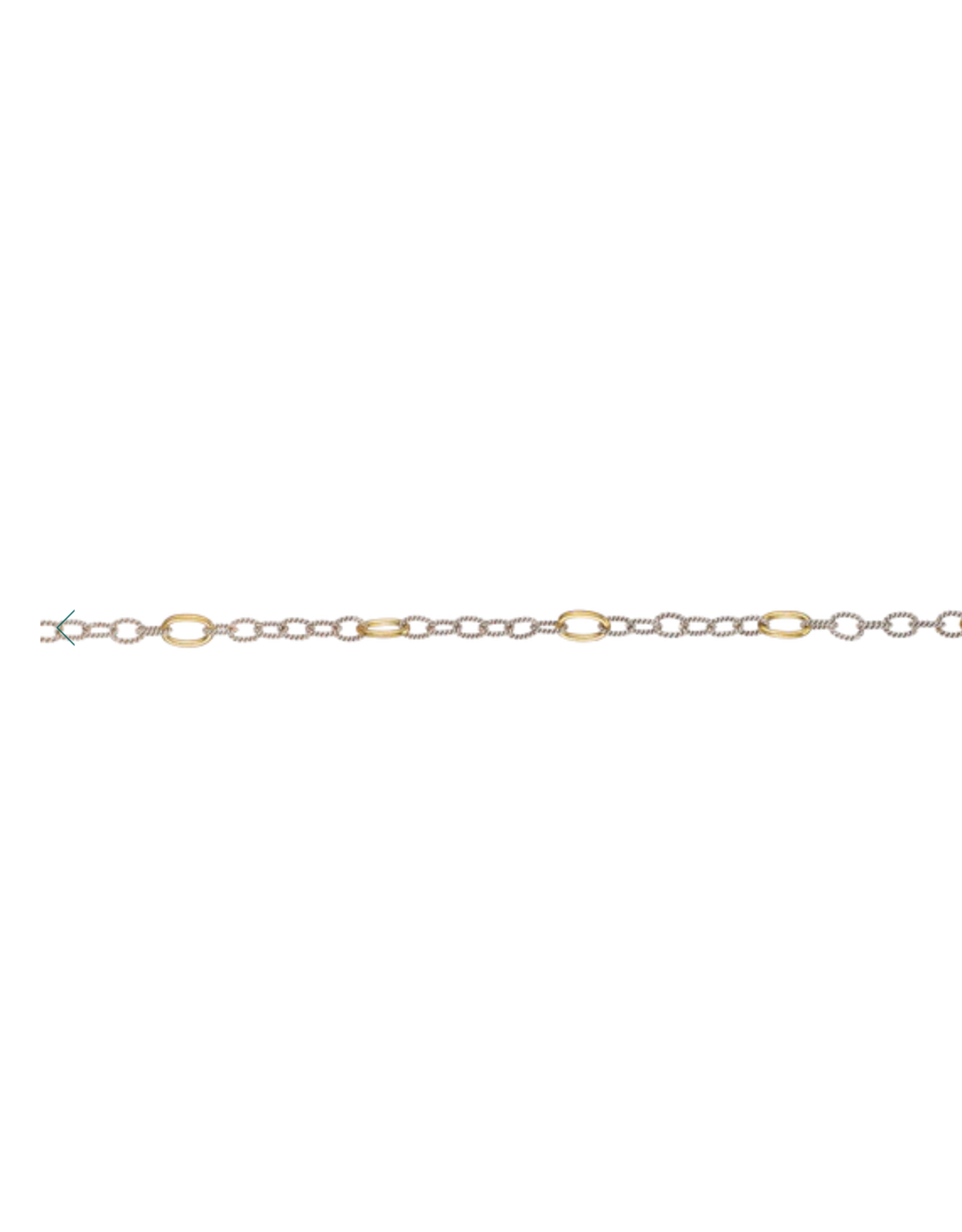 Waxing Poetic Waxing Poetic M12-20 Twisted  Link with Brass Rings Chain