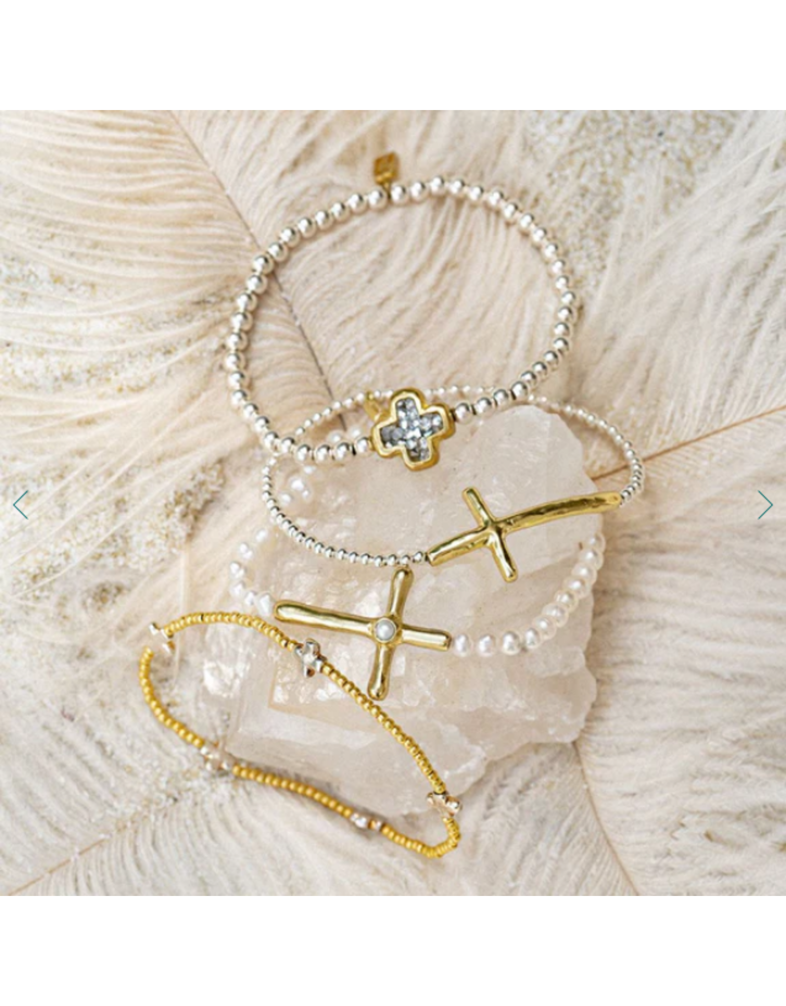 Waxing Poetic Waxing Poetic KLBC7MS-SML Kristal Life in Balance Stretch Bracelet Small