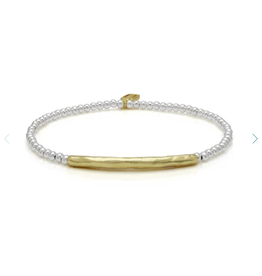 Waxing Poetic Waxing Poetic IMB7CCMS Integrity Bar Mini Ball Stretch Bracelet