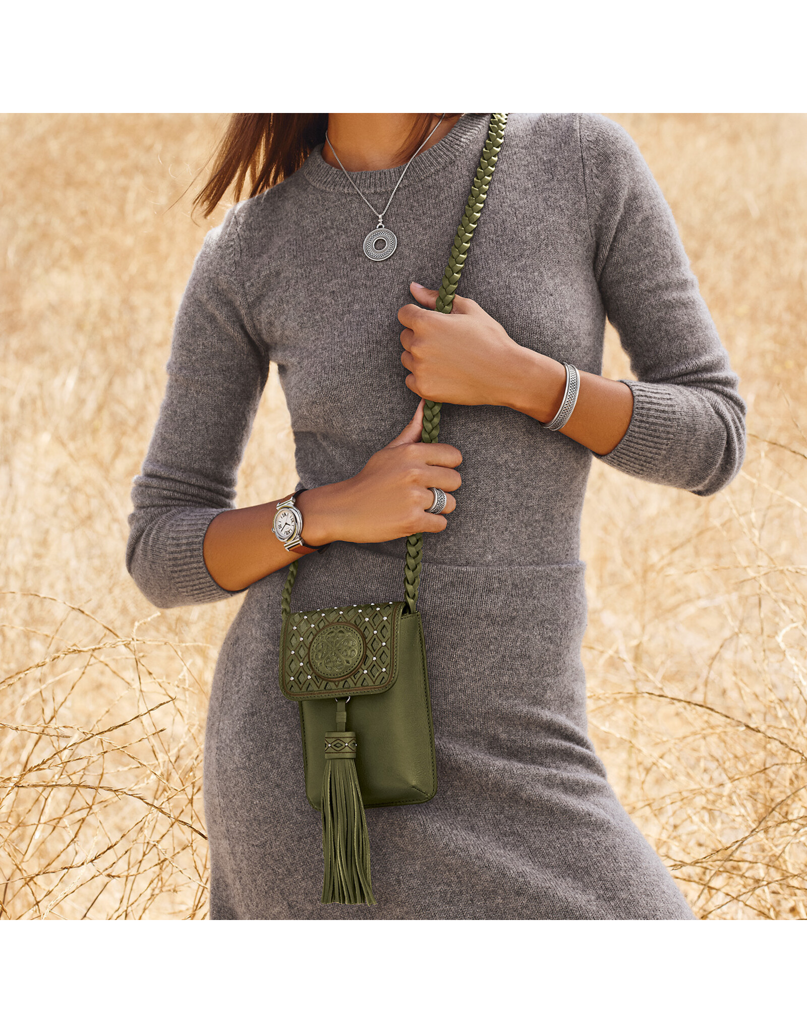 Brighton Brighton E5546V La Belleza Phone Organizer Verde