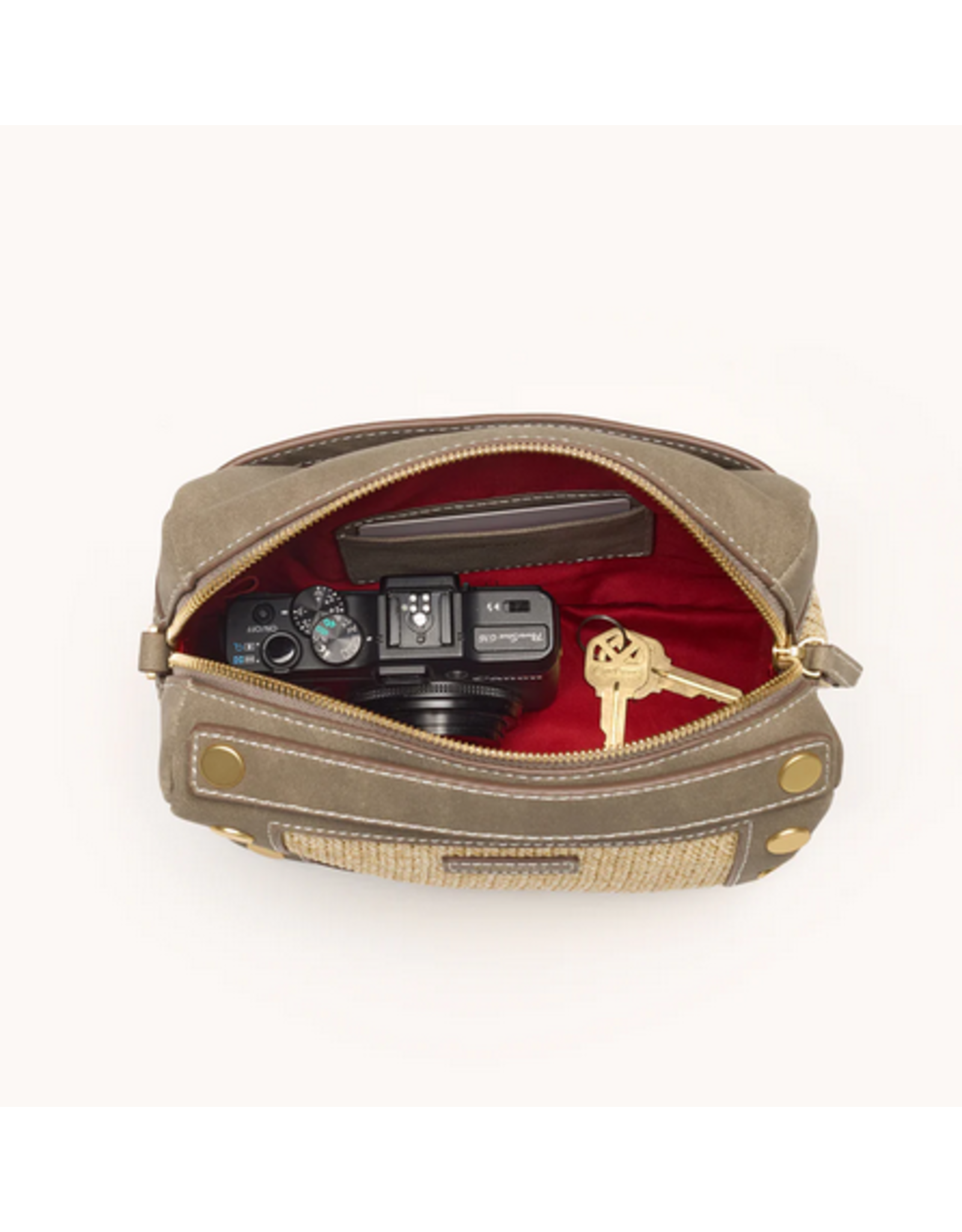 Hammitt Hammitt Evan Pewter Raffia Brushed Gold