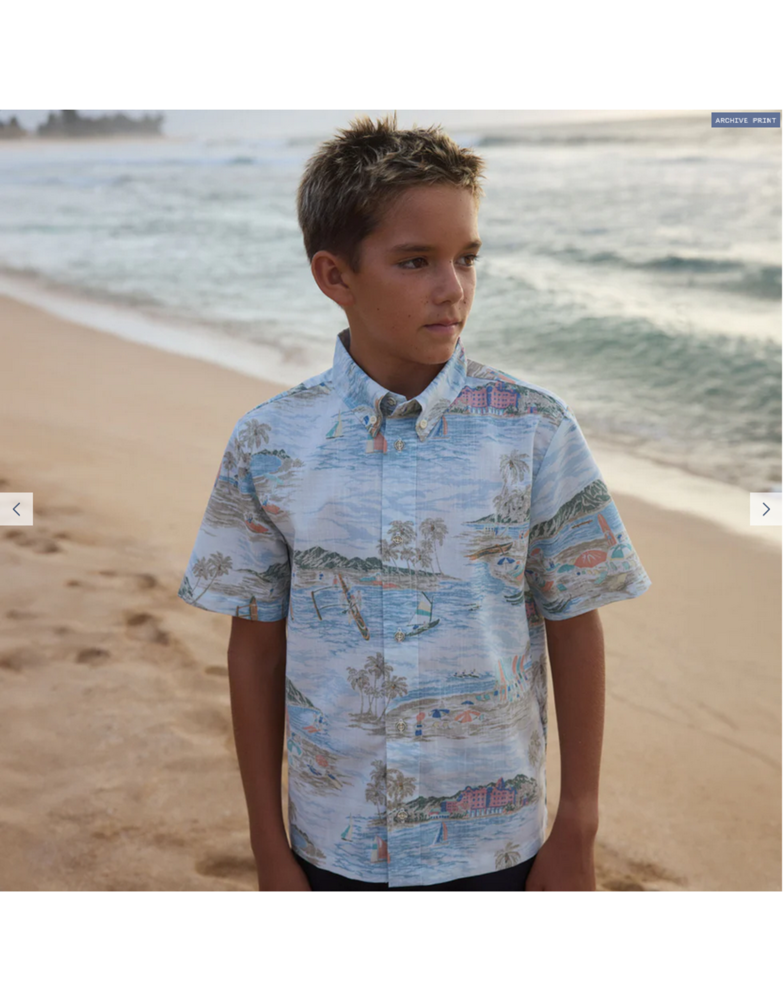 Reyn Spooner Reyn K661826025 Waikiki Nostalgia Kids Button Front Shirt