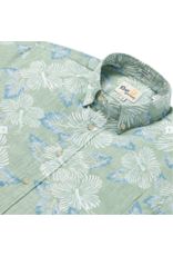 Reyn Spooner Reyn M629812525 Hibiscus Blooms Leaf Button Front Shirt