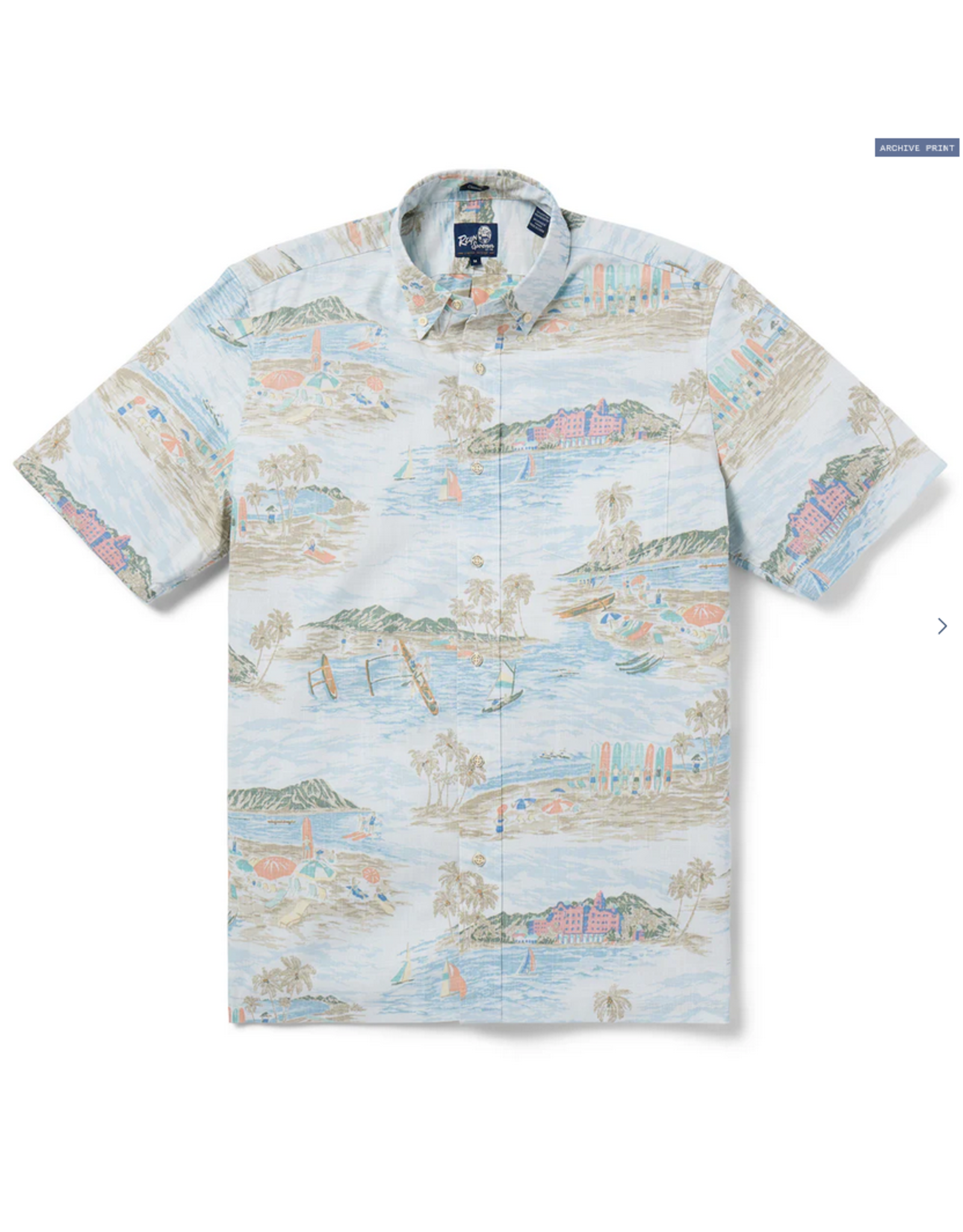 Reyn Spooner Reyn M661812525 Waikiki Nostalgia Button Front Shirt
