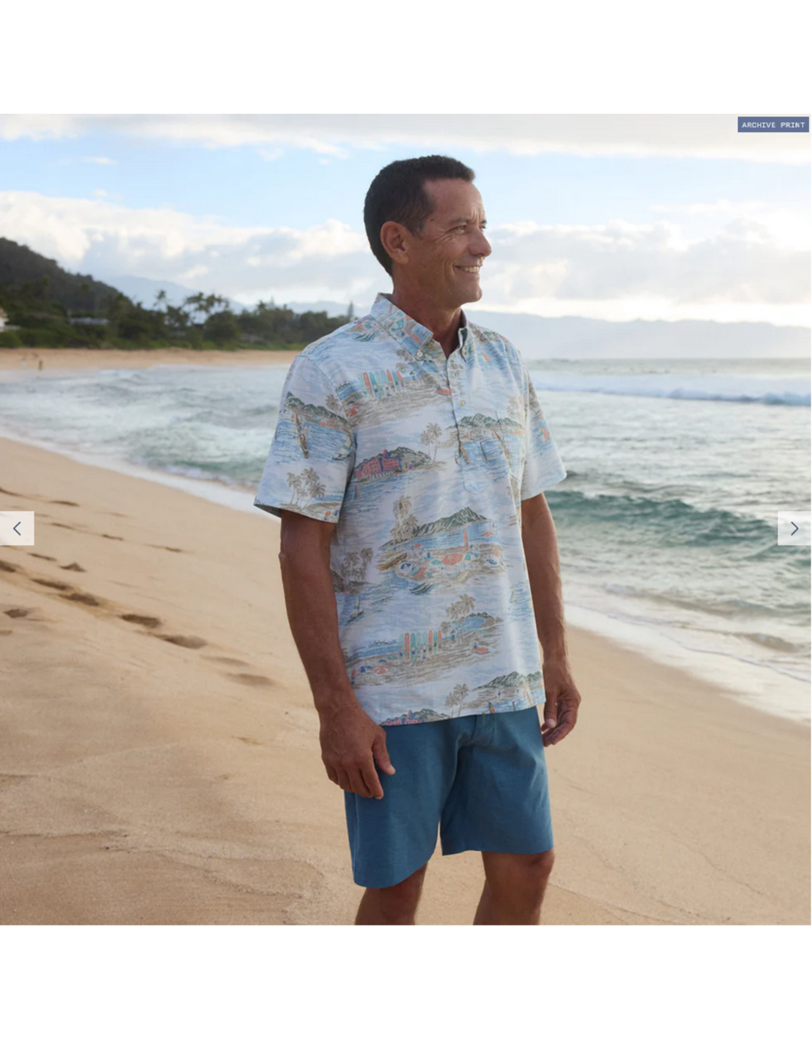 Reyn Spooner Reyn M661812525 Waikiki Nostalgia Button Front Shirt