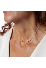Rizen Rizen 390024SS-CZ infinite Hope Necklace Silver