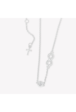 Rizen Rizen 390024SS-CZ infinite Hope Necklace Silver