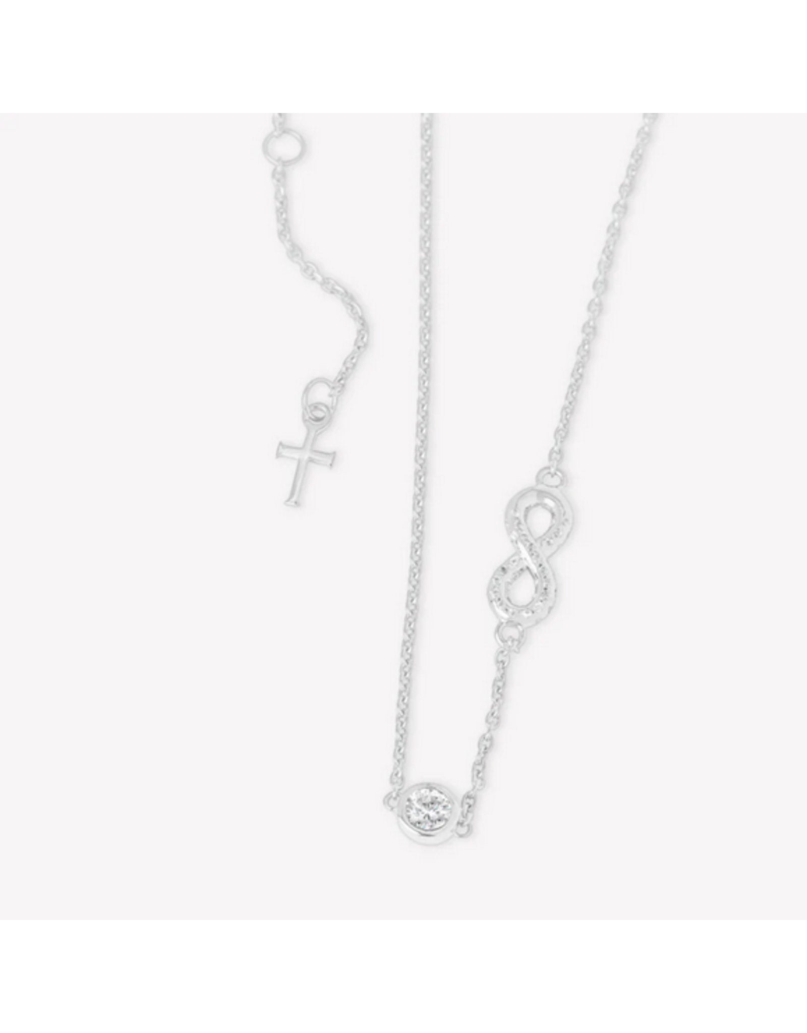 Rizen Rizen 390024SS-CZ infinite Hope Necklace Silver