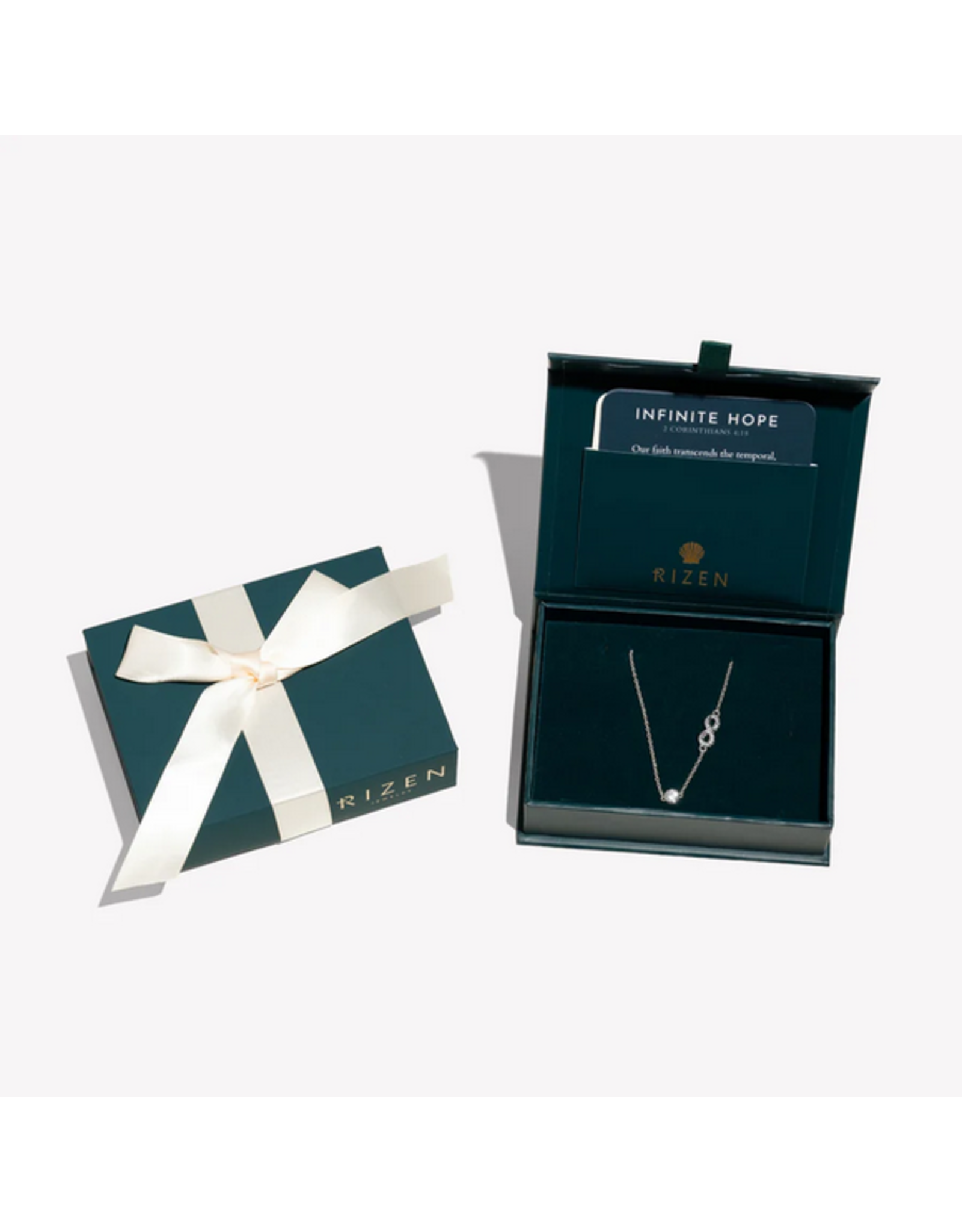 Rizen Rizen 390024SS-CZ infinite Hope Necklace Silver