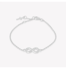 Rizen Rizen 590024SS-CZ-17  Infinite Hope Bracelet Silver