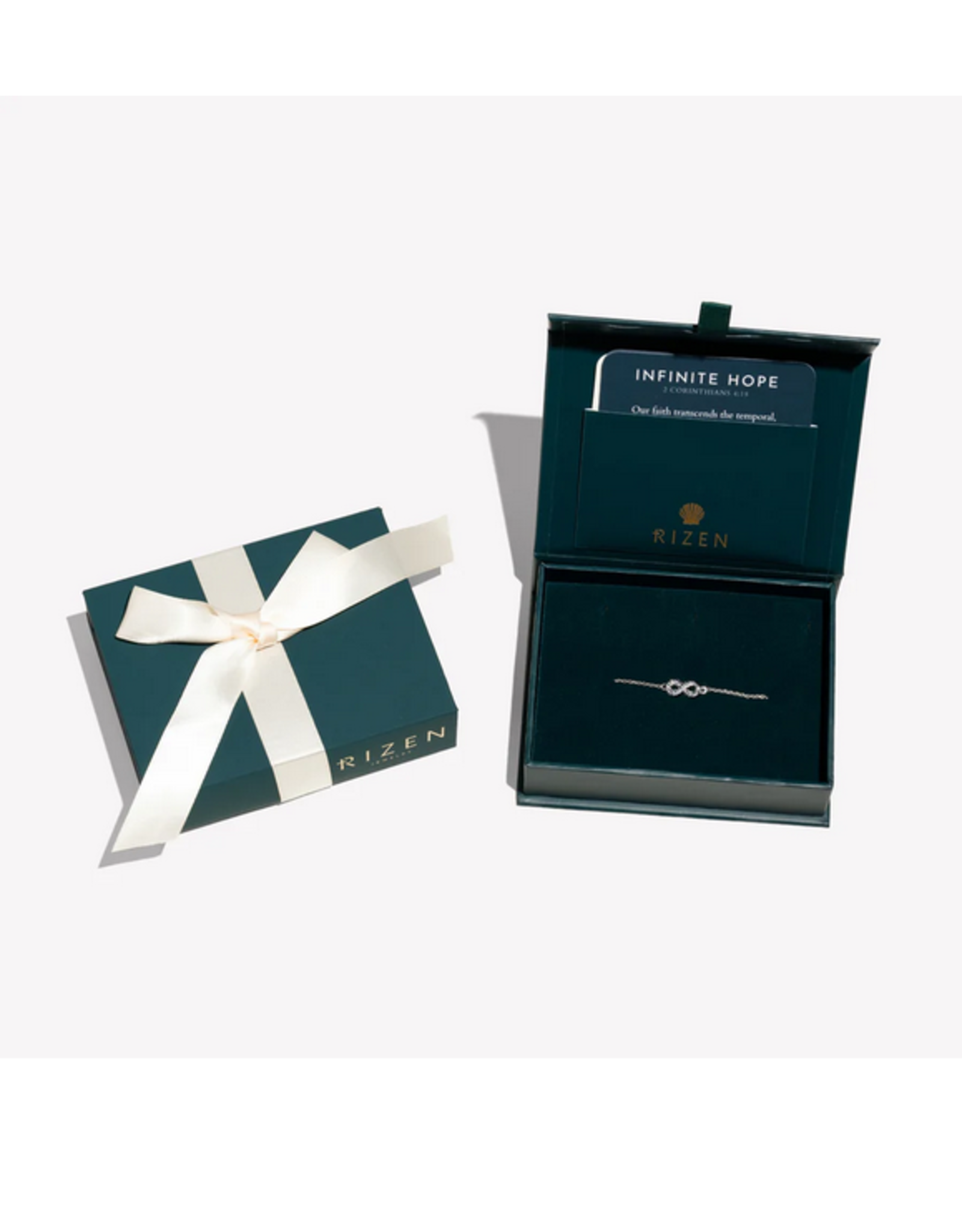 Rizen Rizen 590024SS-CZ-17  Infinite Hope Bracelet Silver