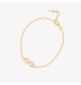 Rizen Rizen 590024GD-CZ Infinite Hope Bracelet Gold