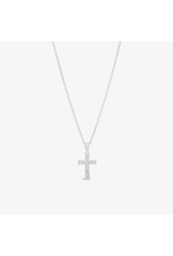 Rizen Rizen 390020SS-CZ Luminous Cross Pendant Silver