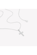 Rizen Rizen 390020SS-CZ Luminous Cross Pendant Silver