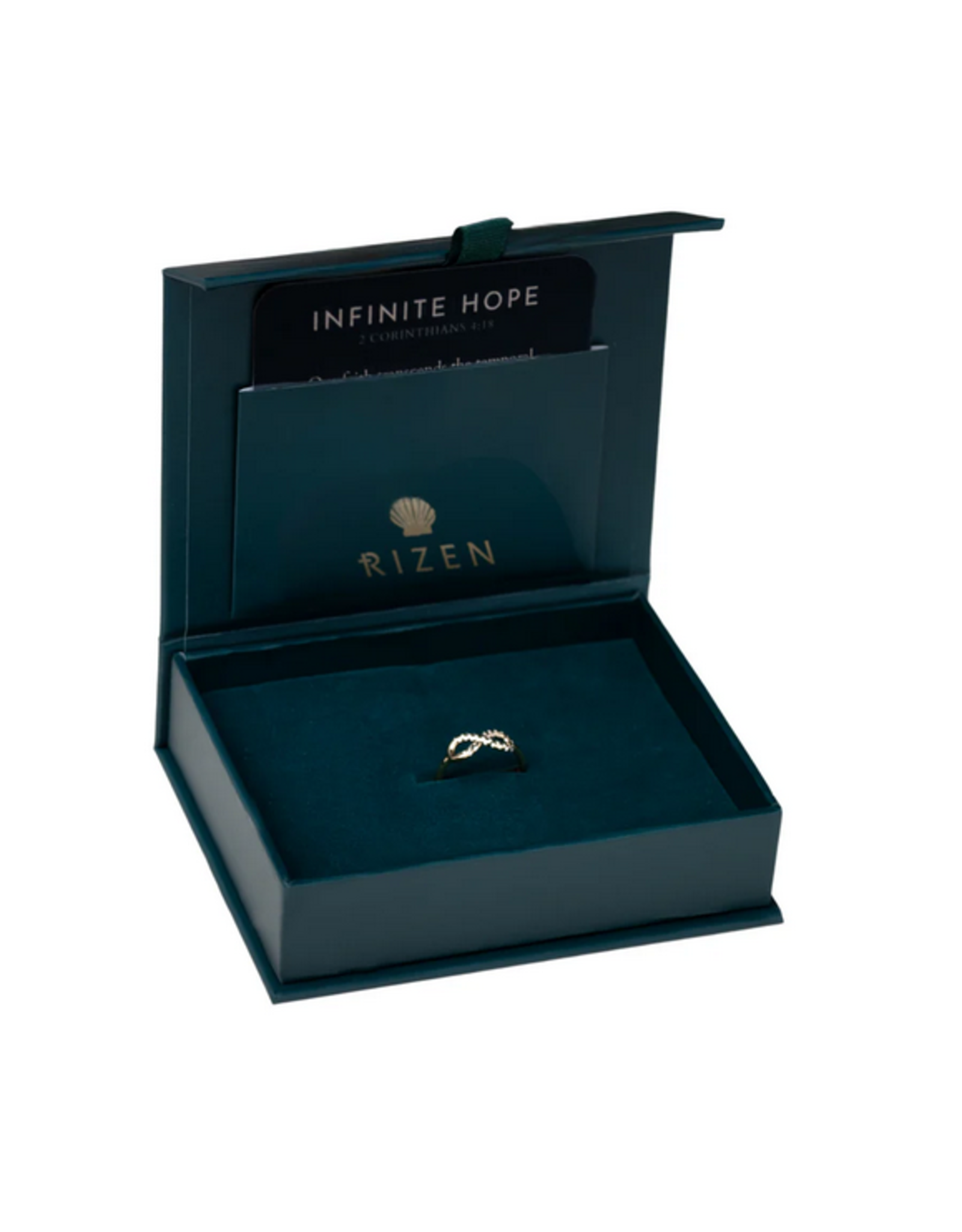 Rizen Rizen 190023GD-CZ Infinite Hope Statement Ring Gold